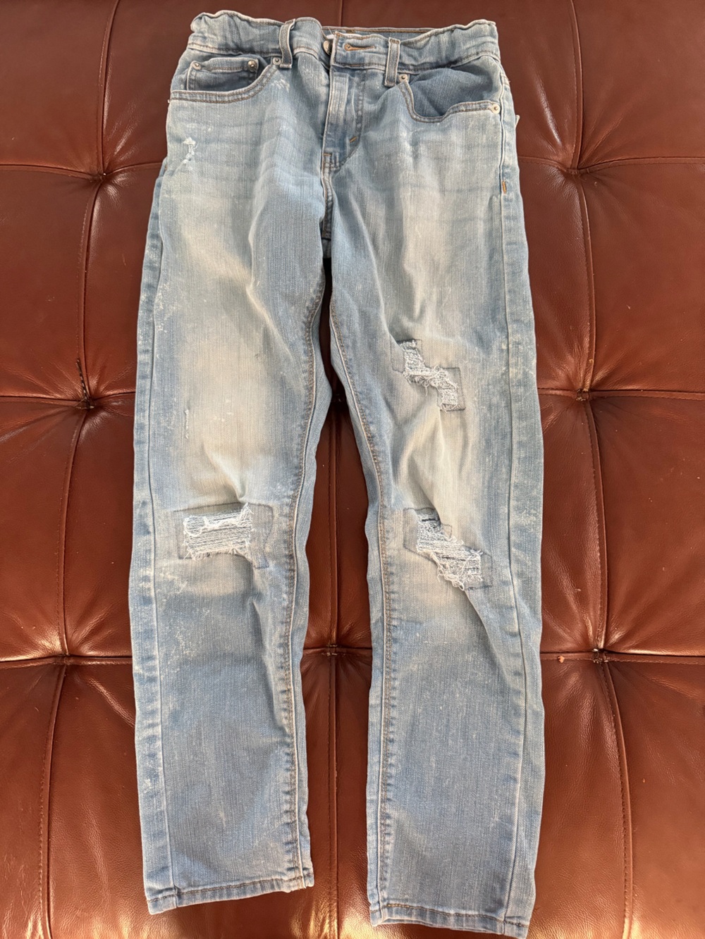 Levi's Light Blue Distressed Kids Jeans